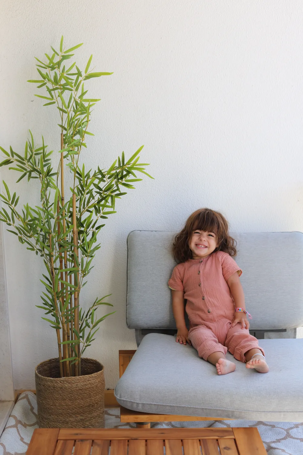 Shop Beliani 2-Istuttava Ulkosohvaryhma Akaasia Vaalea Puu/Harmaa Frascati