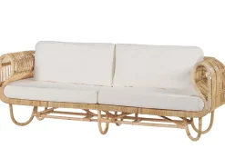 Discount Beliani 4-Istuttava Ulkosohvaryhma Rottinki Luonnonvari Dolcedo/Limni