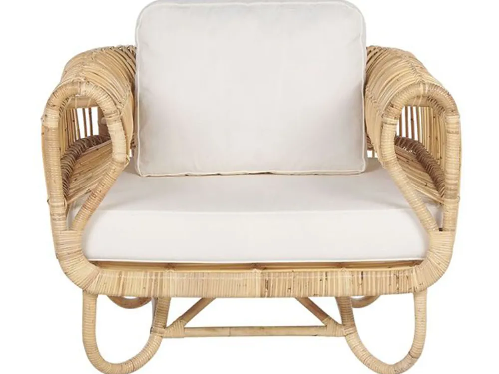 Discount Beliani 4-Istuttava Ulkosohvaryhma Rottinki Luonnonvari Dolcedo/Limni