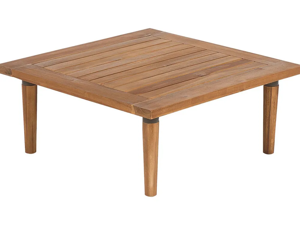 Ulkokalusteet<Beliani 4-Istuttava Ulkosohvaryhma Akaasia Vaalea Puu/Harmaa Frascati