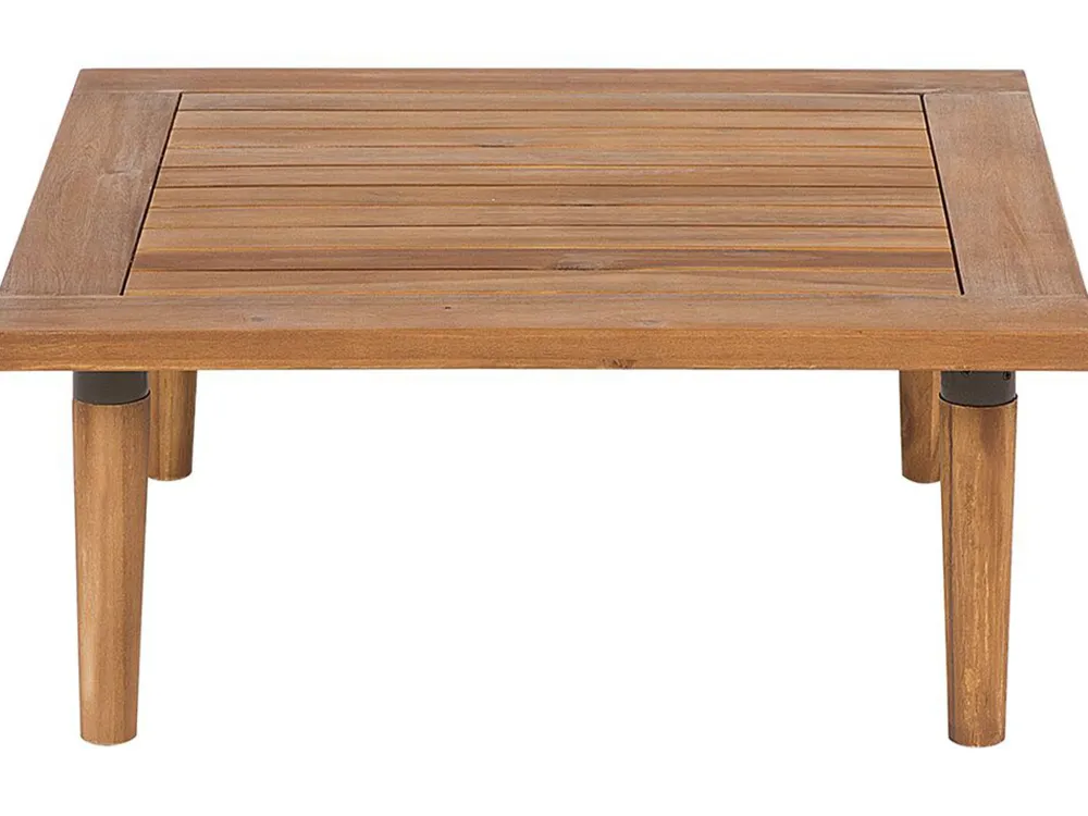 Ulkokalusteet<Beliani 4-Istuttava Ulkosohvaryhma Akaasia Vaalea Puu/Harmaa Frascati