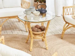 Online Beliani 4-Istuttava Ulkosohvaryhma Rottinki Luonnonvari Sibari