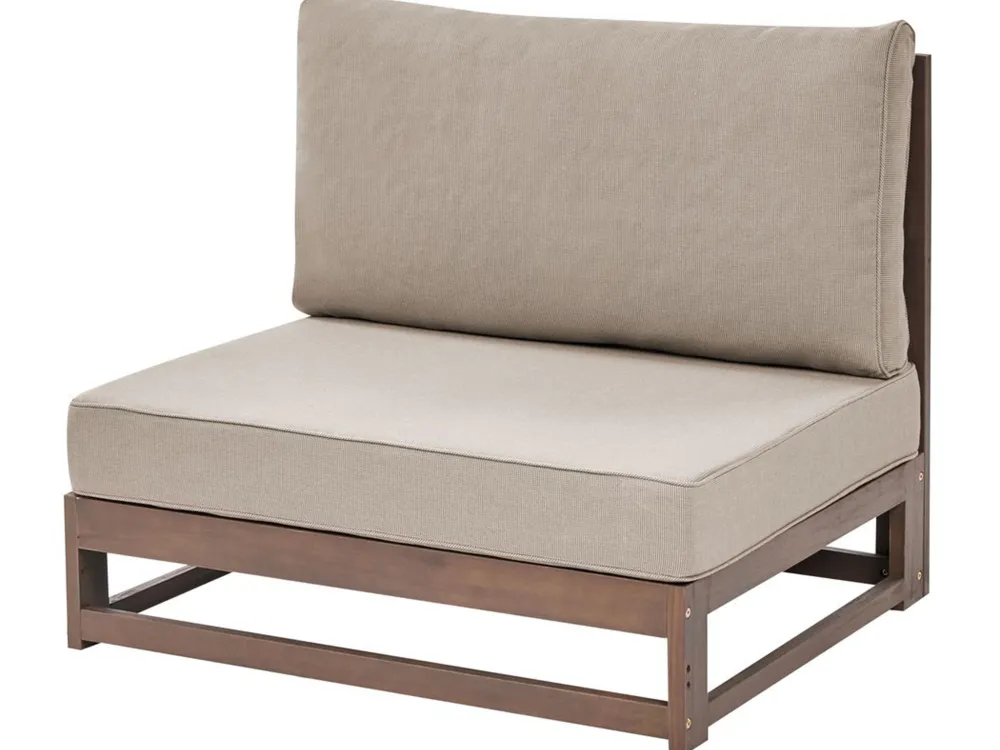 Ulkokalusteet<Beliani 4-Istuttava Ulkosohvaryhma Sertifioitu Akaasia Vasenk. Tumma Puu Timor Ii