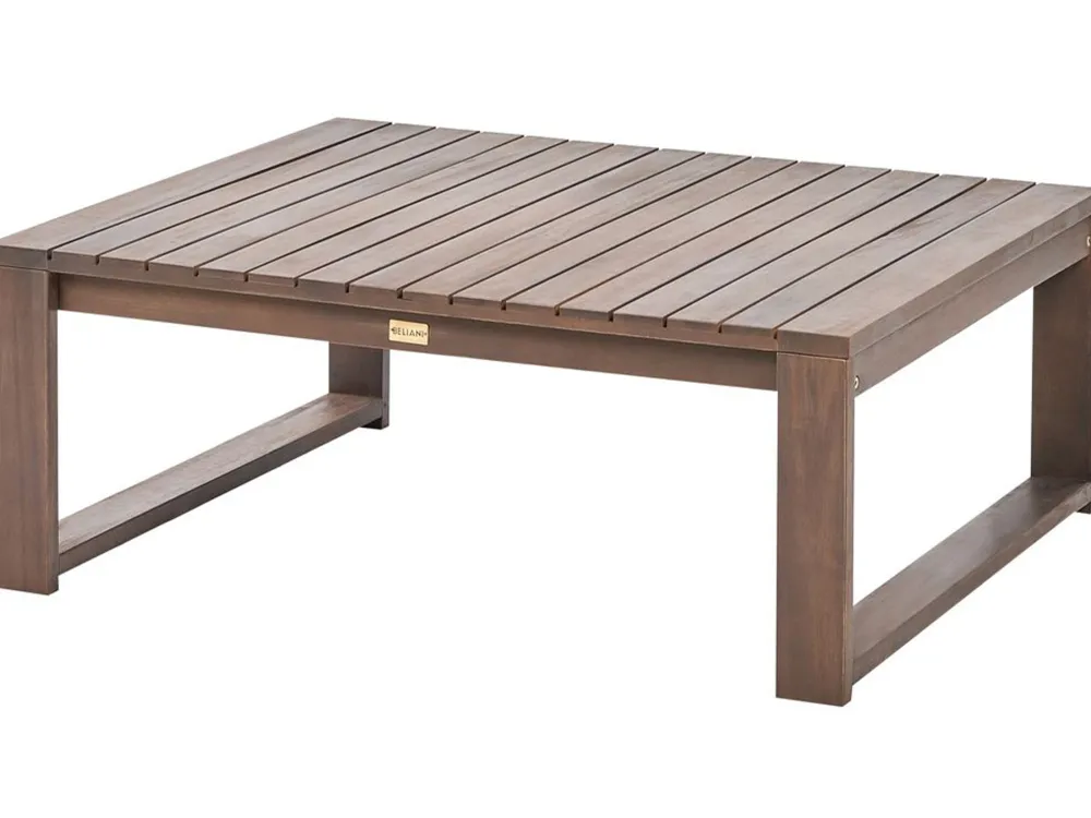 Ulkokalusteet<Beliani 4-Istuttava Ulkosohvaryhma Sertifioitu Akaasia Vasenk. Tumma Puu Timor Ii