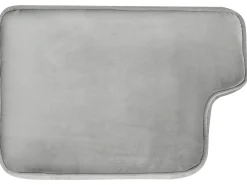 Shop Beliani 2-Istuttava Vaaleanharmaa Samettisohva Lokka