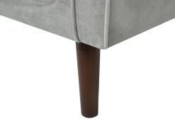 Shop Beliani 2-Istuttava Vaaleanharmaa Samettisohva Lokka