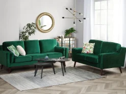 Discount Beliani 3-Istuttava Vihrea Sohva Lokka