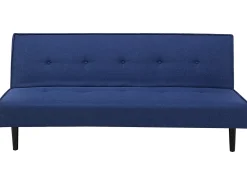 Sohvat<Beliani 3-Istuttava Vuodesohva Kangas Sininen Visby