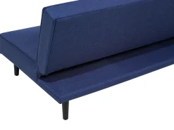 Sohvat<Beliani 3-Istuttava Vuodesohva Kangas Sininen Visby