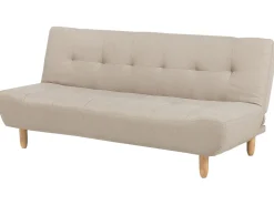 Sohvat<Beliani 3-Istuttava Vuodesohva Kangas Beige Alsten