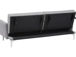 Sohvat<Beliani 3-Istuttava Vuodesohva Kangas Harmaa Lucan