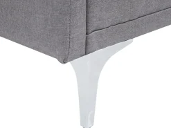 Sohvat<Beliani 3-Istuttava Vuodesohva Kangas Harmaa Lucan