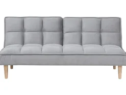 Clearance Beliani 3-Istuttava Vuodesohva Kangas Vaaleanharmaa Siljan