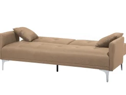 Best Beliani 3-Istuttava Vuodesohva Kangas Beige Lucan