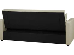 Sohvat<Beliani 3-Istuttava Vuodesohva Kangas Beige Glomma