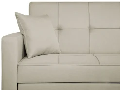 Sohvat<Beliani 3-Istuttava Vuodesohva Kangas Beige Glomma