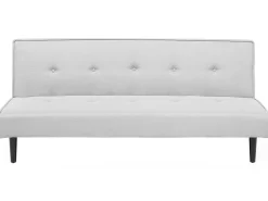 Outlet Beliani 3-Istuttava Vuodesohva Kangas Vaaleanharmaa Visby