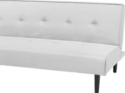 Outlet Beliani 3-Istuttava Vuodesohva Kangas Vaaleanharmaa Visby