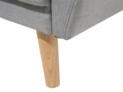 Sohvat<Beliani 2-Istuttava Vuodesohva Kangas Vaaleanharmaa Florli