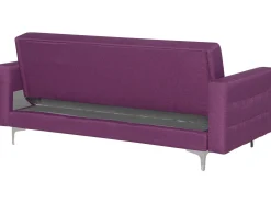 Sohvat<Beliani 3-Istuttava Vuodesohva Kangas Violetti Aberdeen