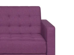 Sohvat<Beliani 3-Istuttava Vuodesohva Kangas Violetti Aberdeen