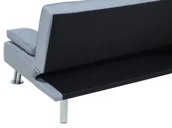 Cheap Beliani 3-Istuttava Vuodesohva Kangas Vaaleanharmaa Roxen