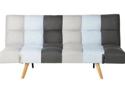 Cheap Beliani 3-Istuttava Vuodesohva Kangas Harmaa/Sininen Ingaro