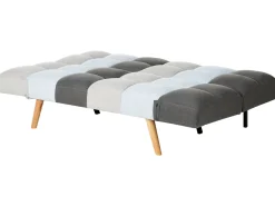 Cheap Beliani 3-Istuttava Vuodesohva Kangas Harmaa/Sininen Ingaro