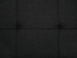 Store Beliani 3-Istuttava Vuodesohva Kangas Musta Glomma