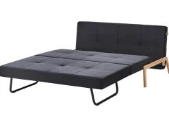 Discount Beliani 2-Istuttava Vuodesohva Kangas Musta Edland