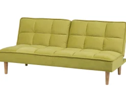 Sohvat<Beliani 3-Istuttava Vuodesohva Kangas Vihrea Siljan