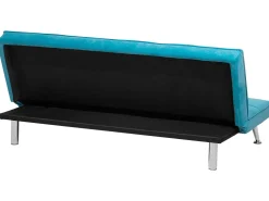 Sohvat<Beliani 3-Istuttava Vuodesohva Kangas Sininen Hasle