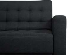 Outlet Beliani 3-Istuttava Vuodesohva Kangas Grafiitinharmaa Aberdeen