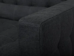 Outlet Beliani 3-Istuttava Vuodesohva Kangas Grafiitinharmaa Aberdeen