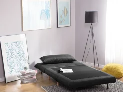 Sohvat<Beliani 1-Istuttava Vuodesohva Kangas Tummanharmaa Setten