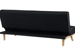 Sohvat<Beliani 3-Istuttava Vuodesohva Kangas Musta Froya