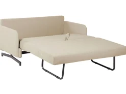 Sohvat<Beliani 2-Istuttava Vuodesohva Kangas Beige Belfast