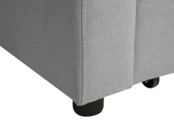 Sohvat<Beliani 3-Istuttava Vuodesohva Kangas Vaaleanharmaa Glomma