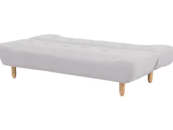 Sohvat<Beliani 3-Istuttava Vuodesohva Kangas Vaaleanharmaa Alsten