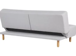 Sohvat<Beliani 3-Istuttava Vuodesohva Kangas Vaaleanharmaa Alsten