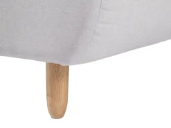 Sohvat<Beliani 3-Istuttava Vuodesohva Kangas Vaaleanharmaa Alsten