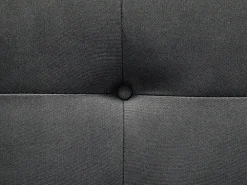 Fashion Beliani 3-Istuttava Vuodesohva Kangas Musta Florli