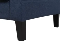 Sohvat<Beliani 3-Istuttava Vuodesohva Kangas Tummansininen Vehkoo