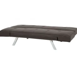 Sohvat<Beliani 3-Istuttava Vuodesohva Keinonahka Ruskea Bristol