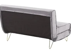 Sohvat<Beliani 2-Istuttava Vuodesohva Sametti Harmaa Vestfold