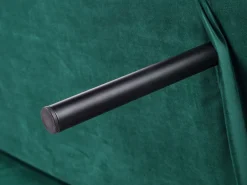 Sohvat<Beliani 3-Istuttava Vuodesohva Sametti Smaragdinvihrea Selnes