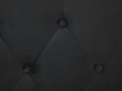 Fashion Beliani 2-Istuttava Vuodesohva Sametti Musta Bardu