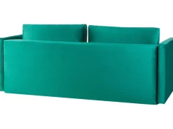 Best Beliani 3-Istuttava Vuodesohva Sametti Säilytystila Smaragdinvihrea Eksjo