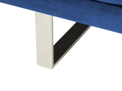 Sohvat<Beliani 2-Istuttava Vuodesohva Sametti Laivastonsininen York