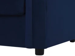 Outlet Beliani 3-Istuttava Vuodesohva Sametti Sininen Chesterfield